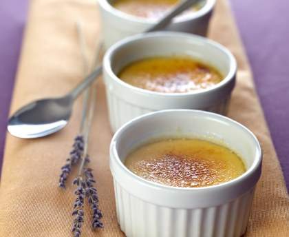 Crème brûlée au miel de lavande