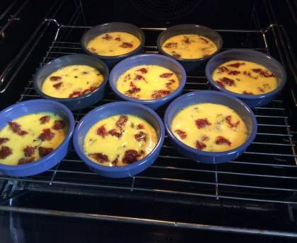 Crème brûlée tomates confites et parmesan