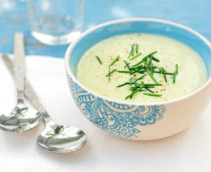 Crème de courgettes au lait de coco