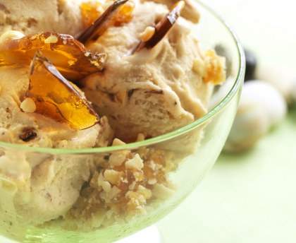 Crème glacée au caramel