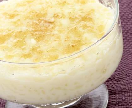 Crème vanille aux perles de tapioca