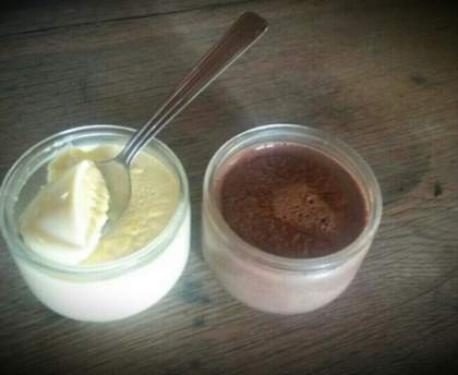 Crèmes dessert faciles vanille et chocolat