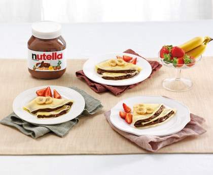 Crêpes au Nutella® et aux fruits