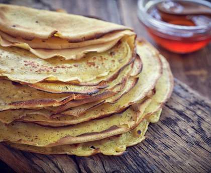 crêpes légères sans lactose