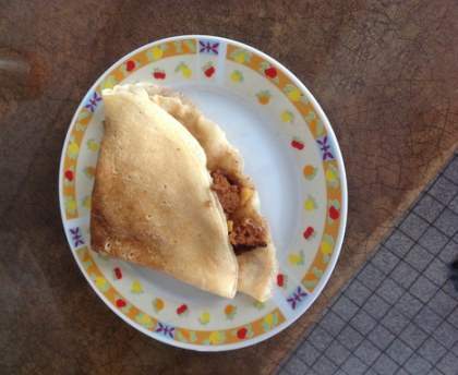 Crêpes pommes pain d'épice