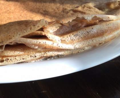 Crêpes régime à la farine complète