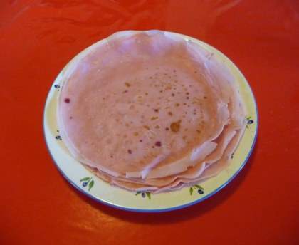 Crêpes roses