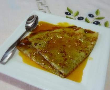 Crêpes suzette sans beurre