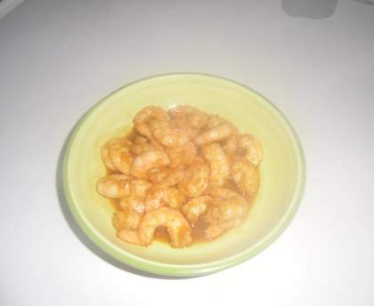 Crevettes au caramel