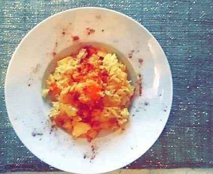 Crevettes au curry 