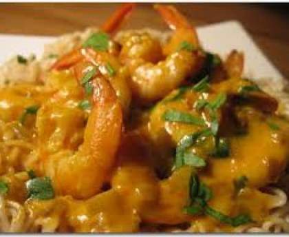 crevettes et légumes