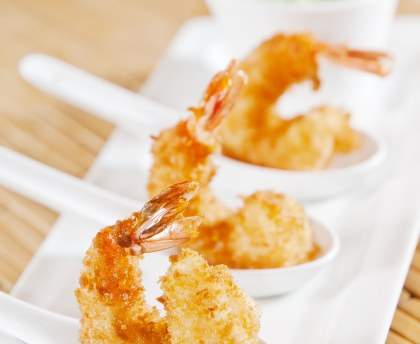 Crevettes panées simples