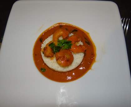 Crevettes sauce tomate porto