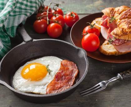 Croissants au lardons