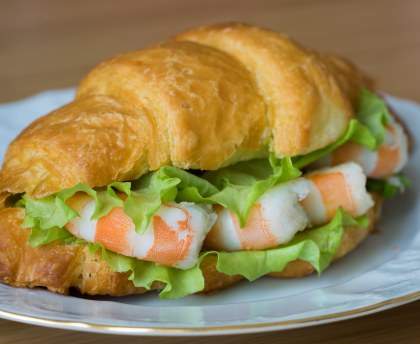 croissants aux crevettes