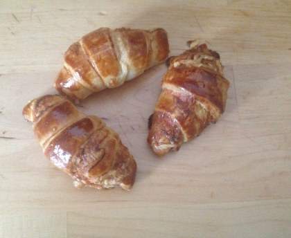 Croissants crème de moutarde et emmental