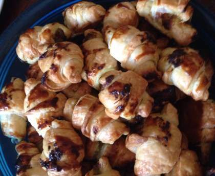 Croissants pesto jambon
