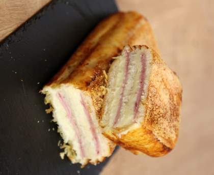 Croque-cake au jambon