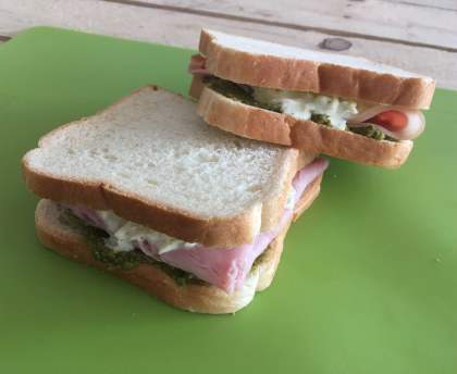 Croque-monsieur au pesto de Crousti