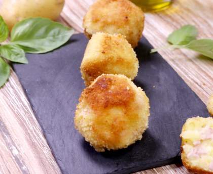 Croquette de jambon purée