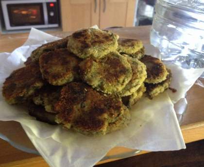 Croquettes plates de poireaux
