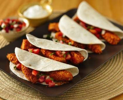 Crousti fajitas au poulet croustillant