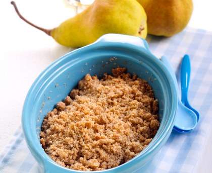 crumble à la poire