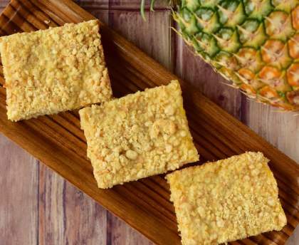 crumble à l'ananas 
