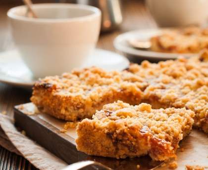 Crumble aux cerises