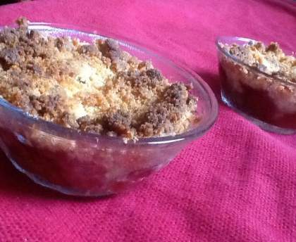 Crumble aux fraises