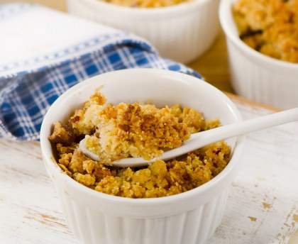 Crumble aux fruits exotiques