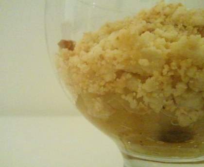 Crumble aux pommes rapide sans four classique