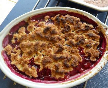 Crumble aux reines-claudes
