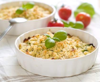 Crumble chèvre et courgettes (et menthe)