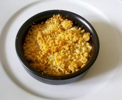 Crumble courgettes saumon