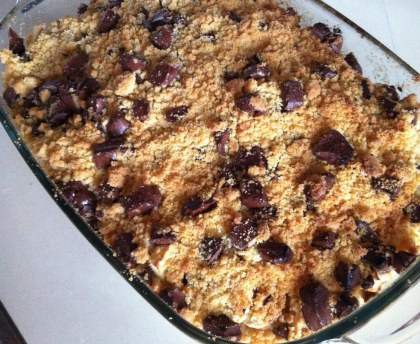 Crumble d'automne aux pépites de chocolat