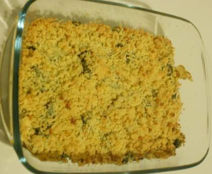 Crumble de blettes au chèvre frais