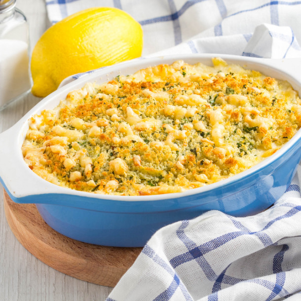 Crumble de poireaux au chèvre
