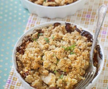 Crumble de poulet aux flocons d'avoine