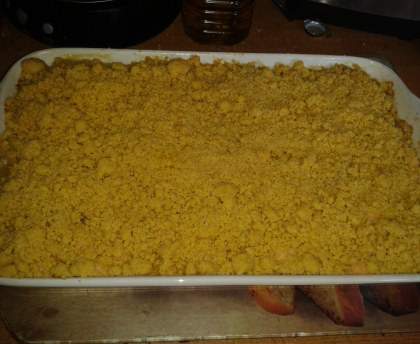 Crumble de saumon aux poireaux