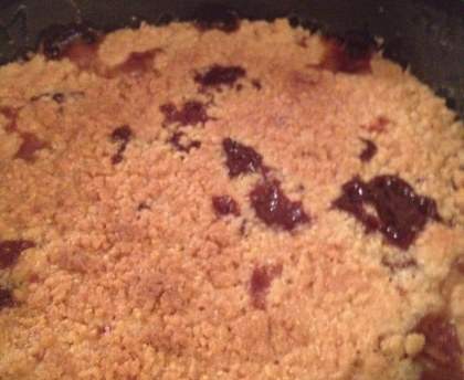 Crumble poire ananas