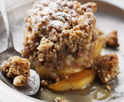 Crumble poires - chocolat