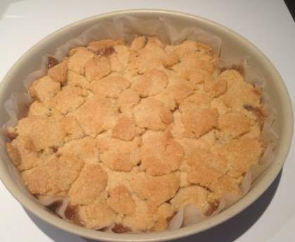 crumble poires figues et chocolat