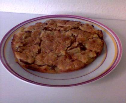 Crumble poires nutella