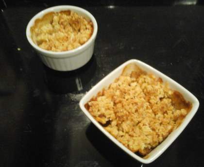 Crumble pommes - bananes à la noix de coco