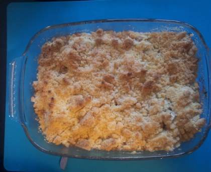 Crumble pommes-bananes à la cannelle
