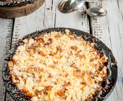Crumble pommes kiwis