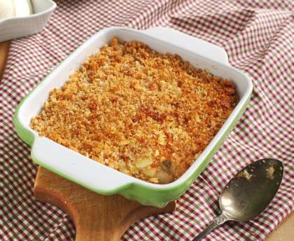 Crumble pommes poires sans beurre
