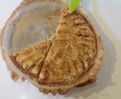 Crumble-tarte aux pommes