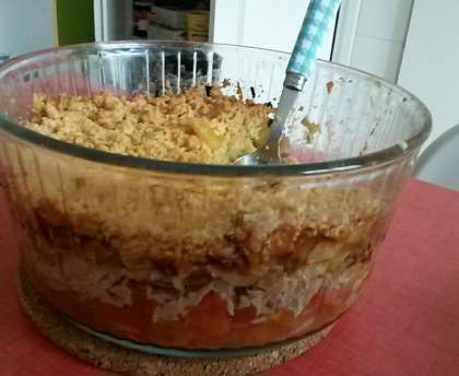 Crumble tomate thon